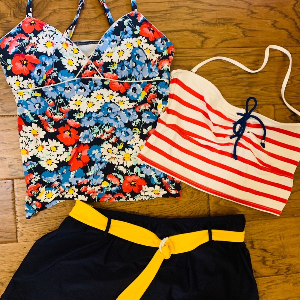 Land’s End/Nautica/Ralph Lauren tankini swim S/M